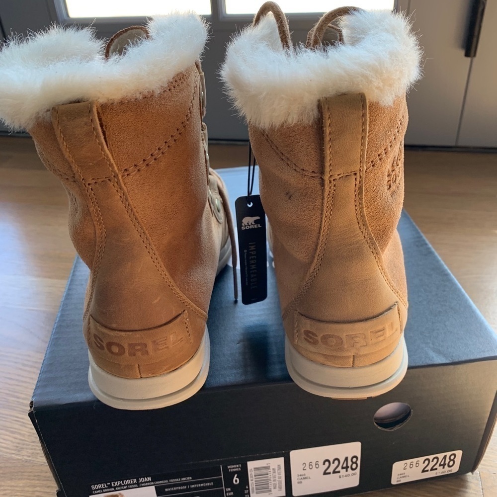 Sorel Explorer Lace-Up Waterproof Suede Boots - Picture 10 of 12